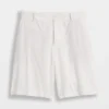 9" shorts i linblanding med lav midje