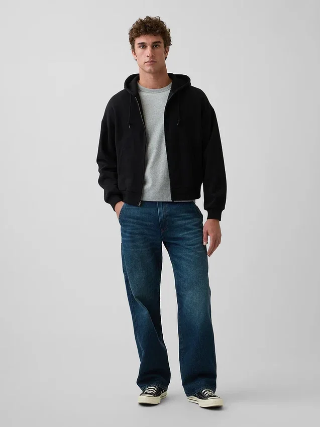 90-talls løse tømmermannjeans