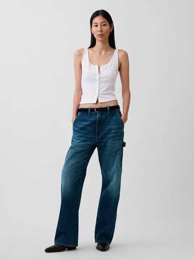 90-talls løse tømmermannjeans