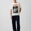 AC/DC T-skjorte med grafisk trykk i avslappet passform