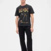 AC/DC T-skjorte med grafisk trykk i avslappet passform