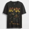 AC/DC T-skjorte med grafisk trykk i avslappet passform