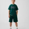 Aktive shorts i mesh for barn, 8"