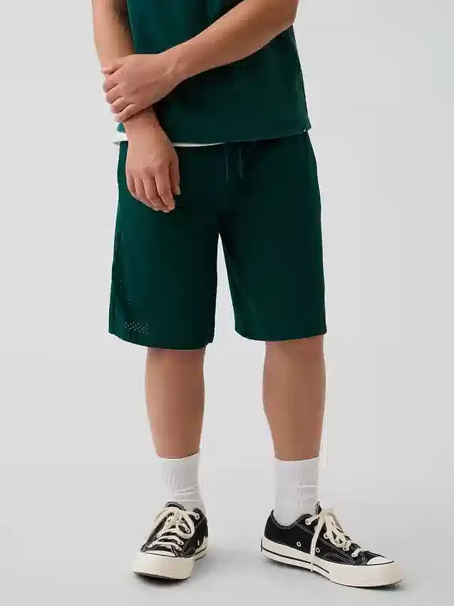Aktive shorts i mesh for barn, 8"