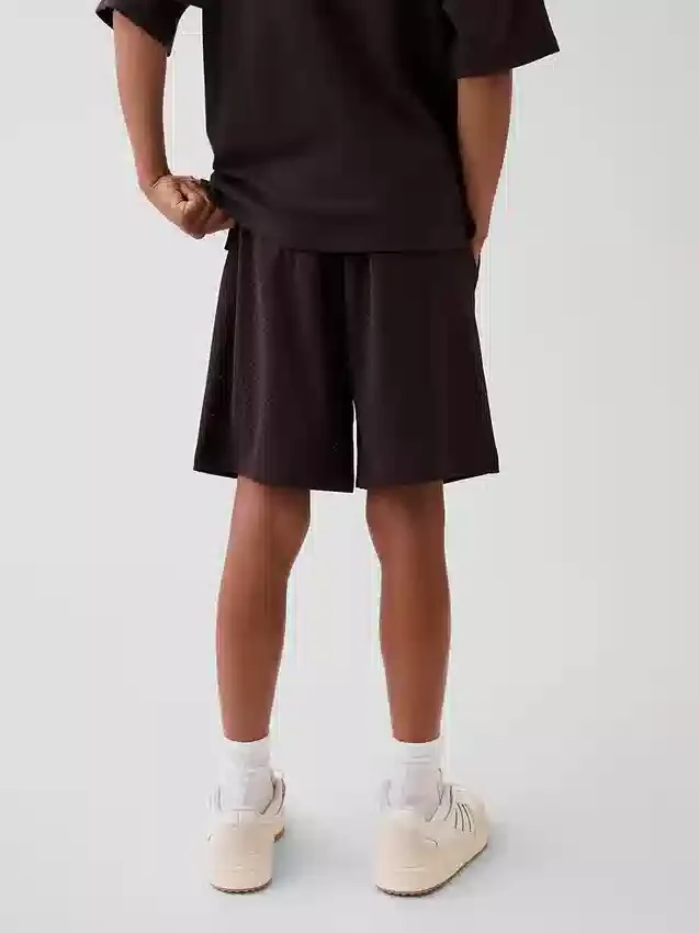 Aktive shorts i mesh for barn, 8"