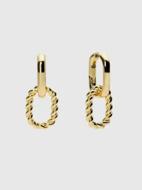 Ana Luisa Ash doble hoop-øreringer