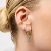 Ana Luisa Ash doble hoop-øreringer
