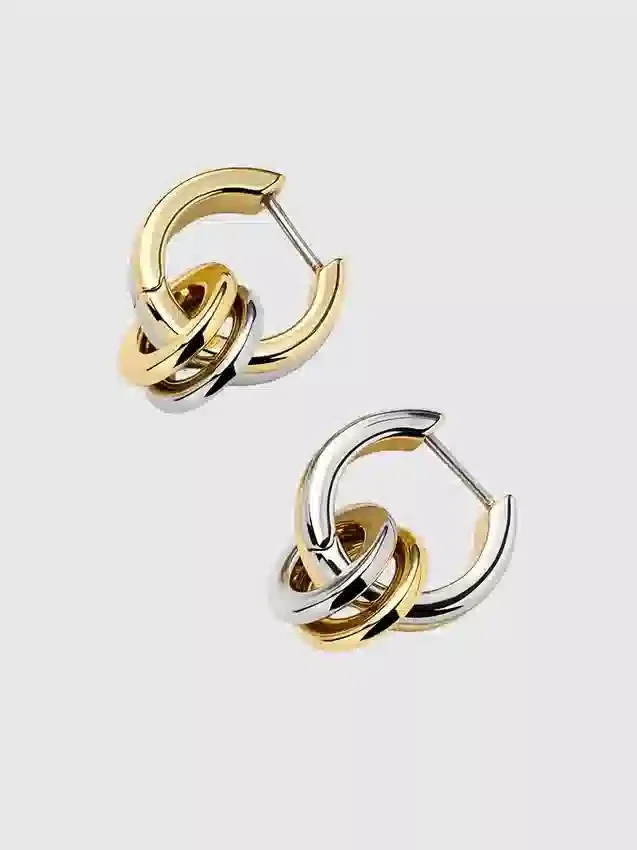 Ana Luisa Asher Drop Huggie-øreringer