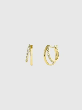 Ana Luisa Toda Mini Double Hoop-øreringer