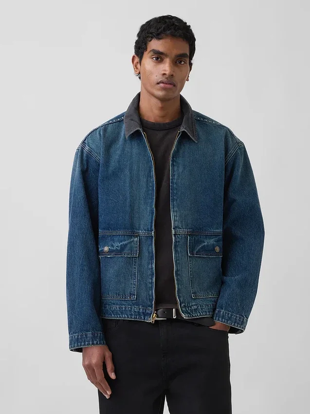Arbeidsjakke i denim