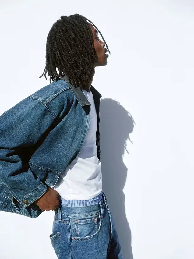 Arbeidsjakke i denim