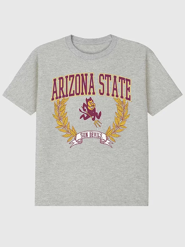 Arizona State University Laurels mørk grafisk T-skjorte