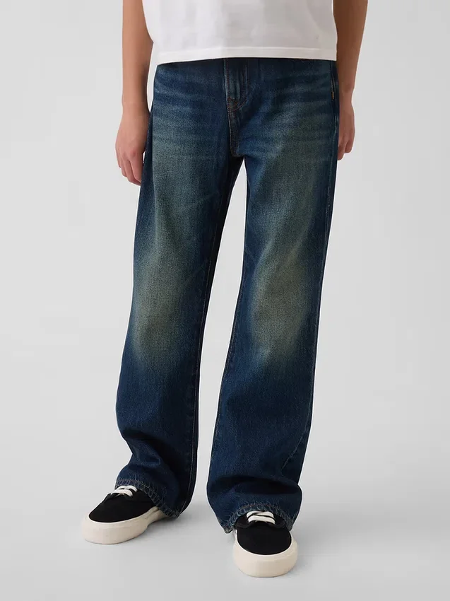 Avslappede bootcut-Jeans for barn