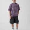 Avslappede, enkle cargoshorts for barn