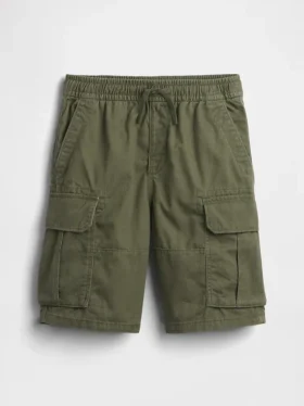 Avslappede, enkle cargoshorts for barn