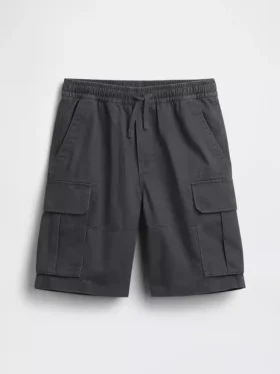 Avslappede, enkle cargoshorts for barn