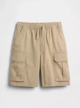 Avslappede, enkle cargoshorts for barn