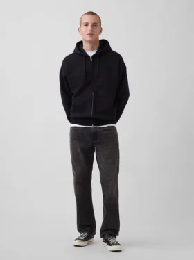 Avslappede, rette jeans