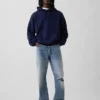 Avslappede, rette jeans