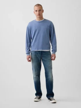 Avslappede, rette jeans