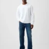 Avslappede, rette jeans