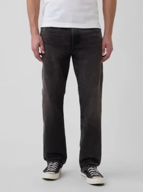 Avslappede, rette jeans