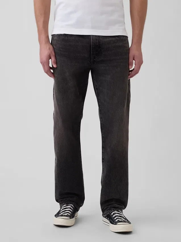 Avslappede, rette jeans