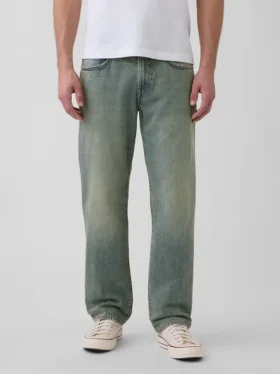 Avslappede, rette jeans