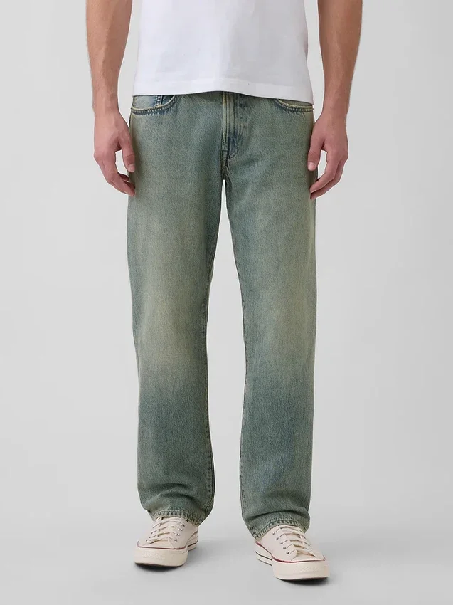 Avslappede, rette jeans