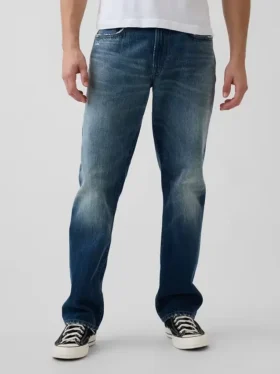 Avslappede, rette jeans