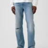 Avslappede, rette jeans