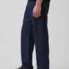 Avslappede, rette jeans
