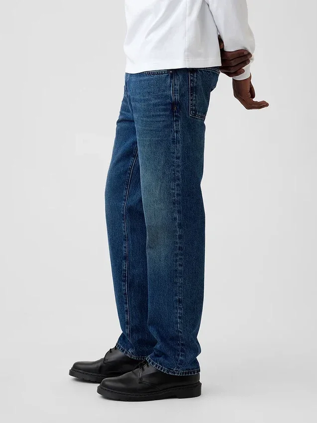 Avslappede, rette jeans