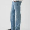 Avslappede, rette jeans