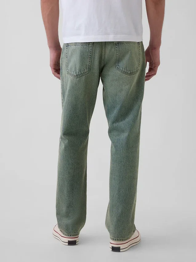 Avslappede, rette jeans