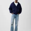 Avslappede, rette jeans