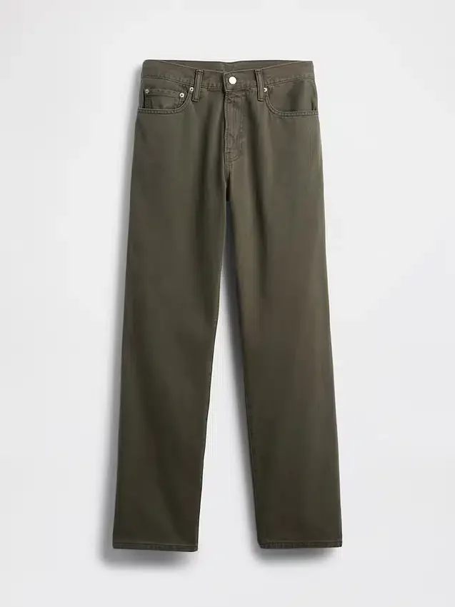 Avslappede, rette jeans