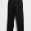 Avslappede, rette jeans