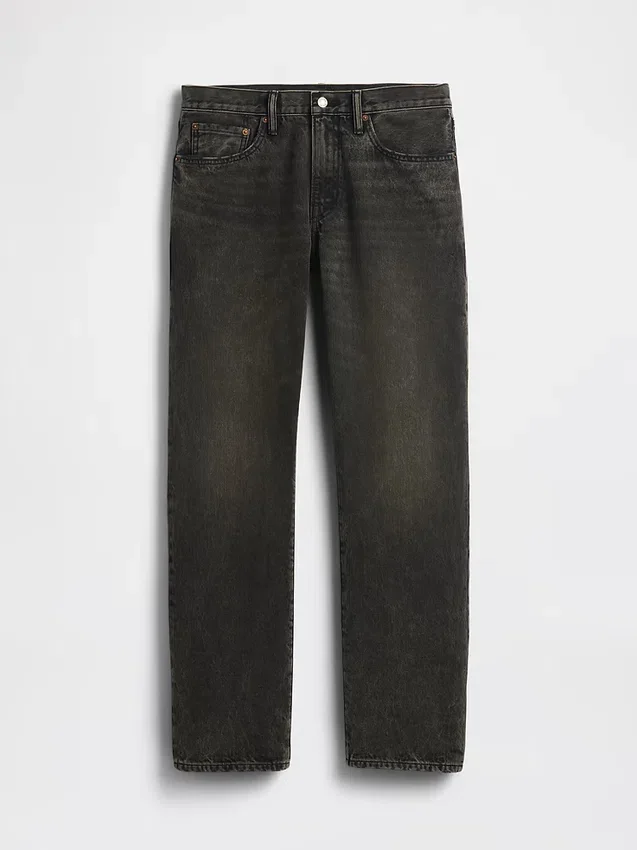Avslappede, rette jeans