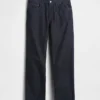 Avslappede, rette jeans