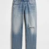 Avslappede, rette jeans