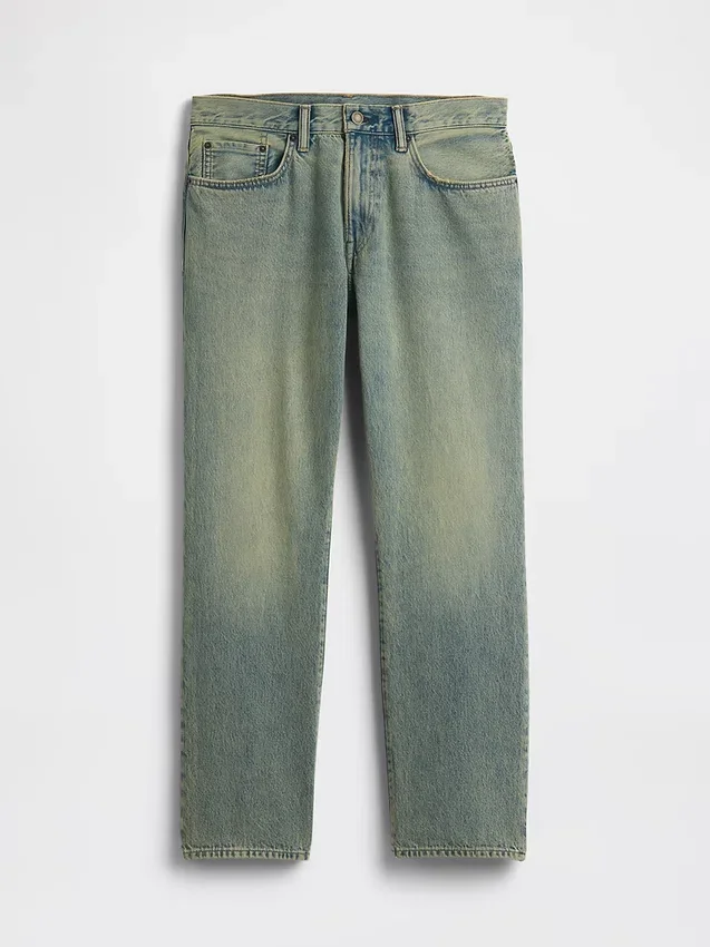 Avslappede, rette jeans