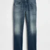 Avslappede, rette jeans