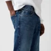 Avslappede, rette jeans