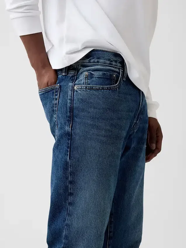Avslappede, rette jeans