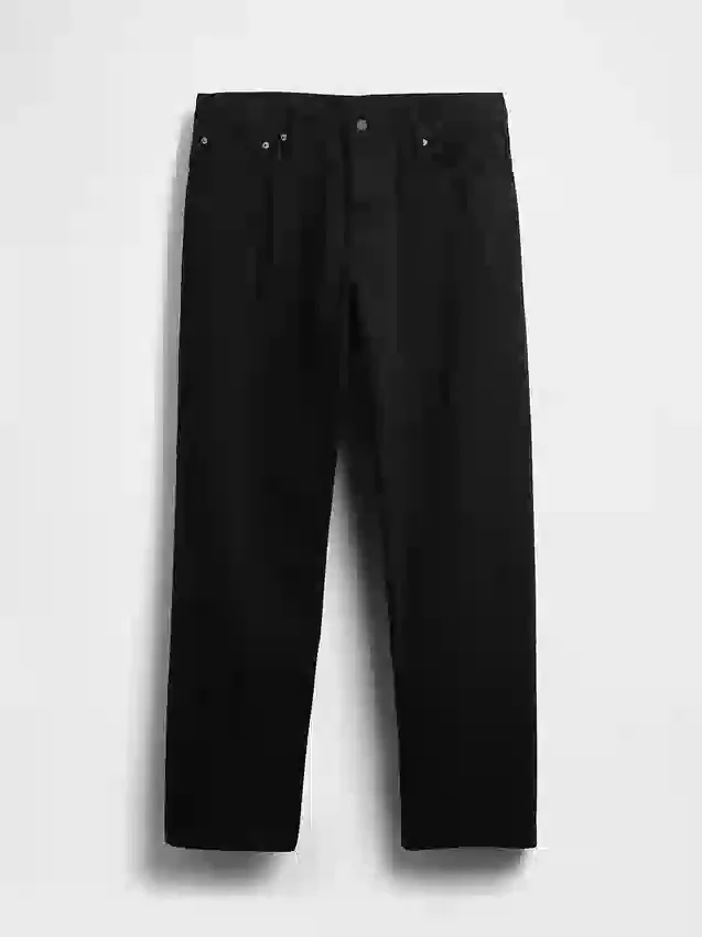 Avslappede, rette jeans