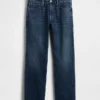 Avslappede, rette jeans