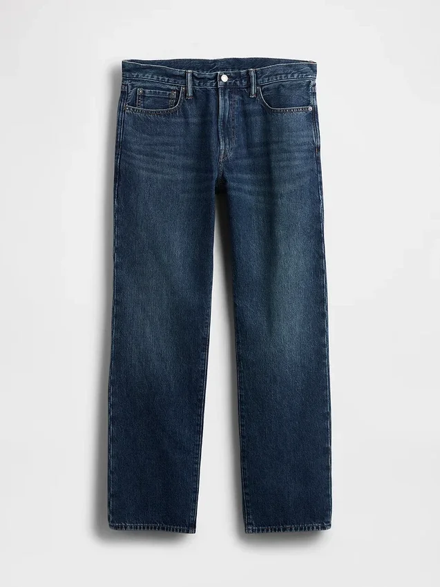 Avslappede, rette jeans