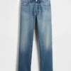 Avslappede, rette jeans