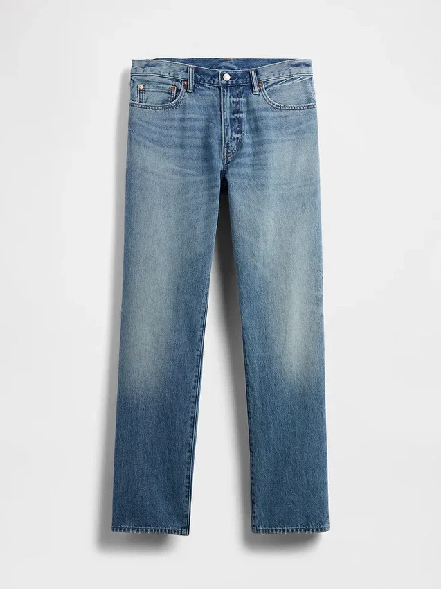 Avslappede, rette jeans